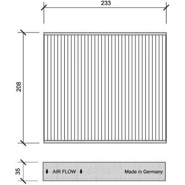 Filter, Innenraumluft für VOLVO C30 (533)