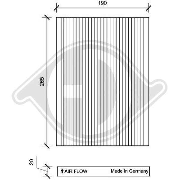 Filter, Innenraumluft für NISSAN X-TRAIL II (T31)