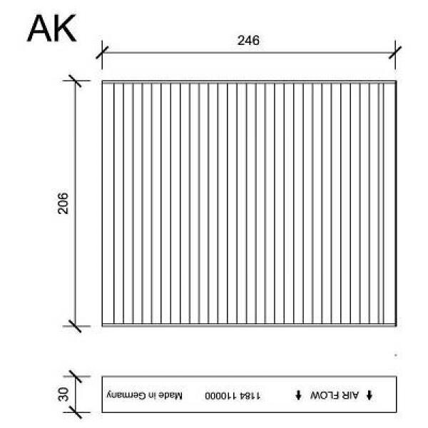 Filter, Innenraumluft für ALPINA B7 (F01, F02)