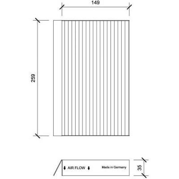 Filter, Innenraumluft für RENAULT MEGANE III Coupe (DZ0/1_)