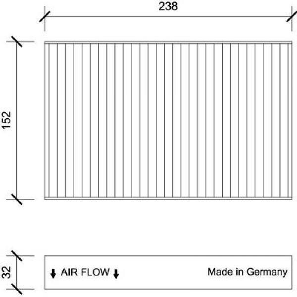 Filter, Innenraumluft für RENAULT FLUENCE (L3_)