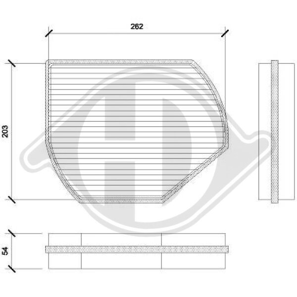 Filter, Innenraumluft für MERCEDES-BENZ C-CLASS (W202)