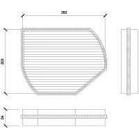 Filter, Innenraumluft für MERCEDES-BENZ C-CLASS (W202)