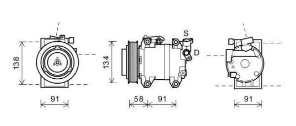 Kompressor, Klimaanlage für NISSAN PATHFINDER III (R51)