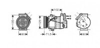 Kompressor, Klimaanlage für RENAULT LAGUNA III (BT0/1)