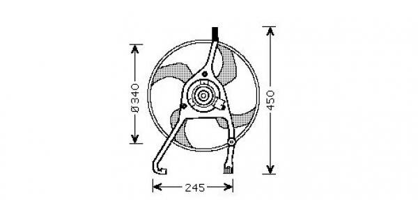 Lüfter, Motorkühlung für CITROËN C3 I (FC_, FN_)