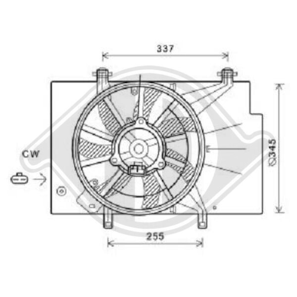 Lüfter, Motorkühlung  für FORD FIESTA VI (CB1, CCN)