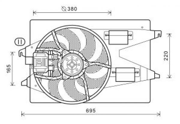 Lüfter, Motorkühlung für FORD MONDEO III Stufenheck (B4Y)