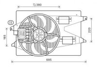 L&uuml;fter, Motork&uuml;hlung f&uuml;r FORD MONDEO III Stufenheck (B4Y)