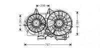 Lüfter, Motorkühlung links für AUDI A4 B6...