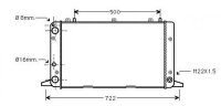 K&uuml;hler, Motork&uuml;hlung f&uuml;r AUDI 80 B3 Stufenheck (893, 894, 8A2)