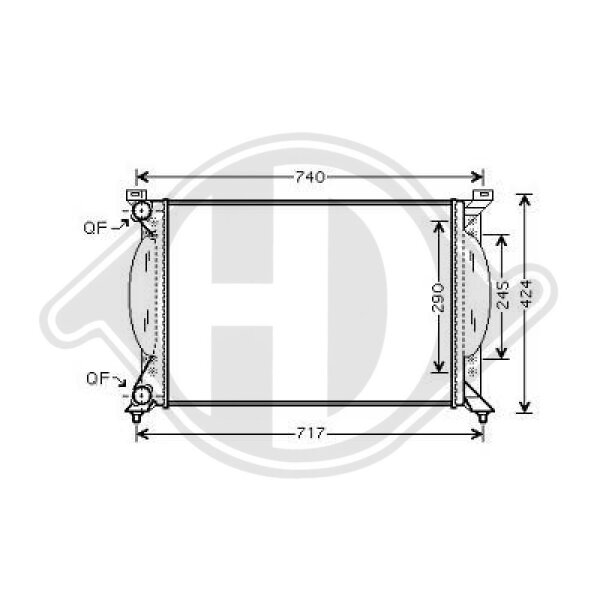 Kühler, Motorkühlung für AUDI A4 B6 (8E2)
