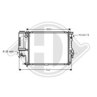 Kühler, Motorkühlung  für BMW 5 (E39)