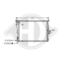 Kühler, Motorkühlung für BMW X3 (E83)