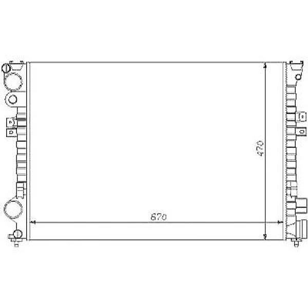 Kühler, Motorkühlung für PEUGEOT 806 (221)