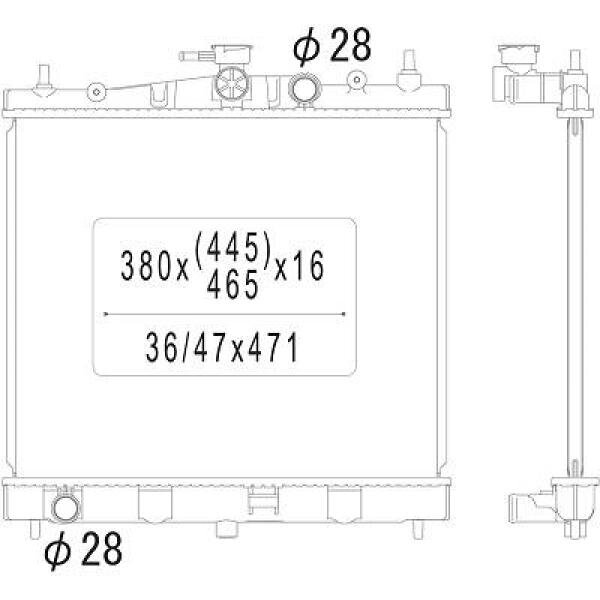 Kühler, Motorkühlung für NISSAN MICRA III (K12)