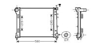 Kühler, Motorkühlung für FIAT PANDA (312_,...