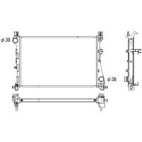 Kühler, Motorkühlung für FIAT 500L (351_,...