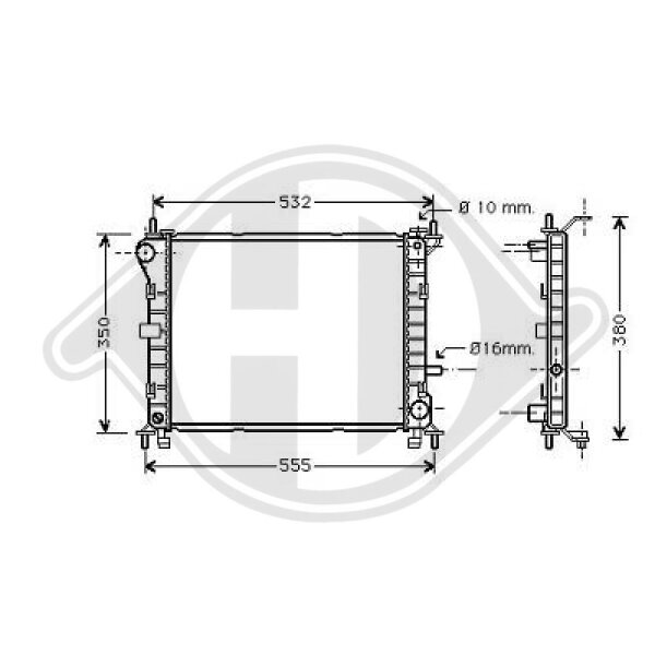 Kühler, Motorkühlung für FORD FOCUS I (DAW, DBW)