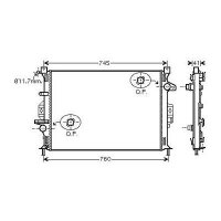 Kühler, Motorkühlung für FORD C-MAX II...