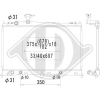 Kühler, Motorkühlung für MAZDA 6 Hatchback...