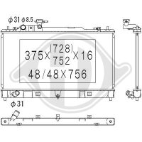 Kühler, Motorkühlung für MAZDA 6...