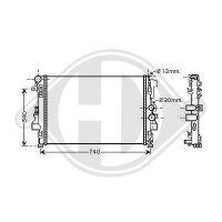 Kühler, Motorkühlung  für MERCEDES-BENZ VITO / MIXTO Kasten (W639)