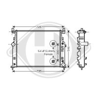 Kühler, Motorkühlung  für MERCEDES-BENZ M-CLASS (W164)