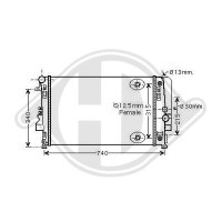 Kühler, Motorkühlung  für MERCEDES-BENZ VITO / MIXTO Kasten (W639)