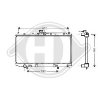 Kühler, Motorkühlung für MITSUBISHI...