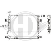 Kühler, Motorkühlung  für OPEL ASTRA G CC...