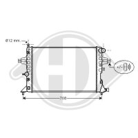 Kühler, Motorkühlung  für OPEL ASTRA G CC...