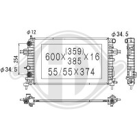 Kühler, Motorkühlung für OPEL ASTRA H Caravan (A04)