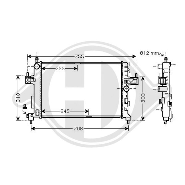 Kühler, Motorkühlung  für OPEL CORSA C (X01)