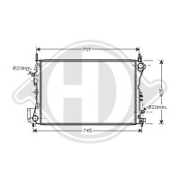 Kühler, Motorkühlung für OPEL SIGNUM CC (Z03)