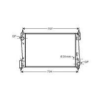 Kühler, Motorkühlung für OPEL CORSA D...