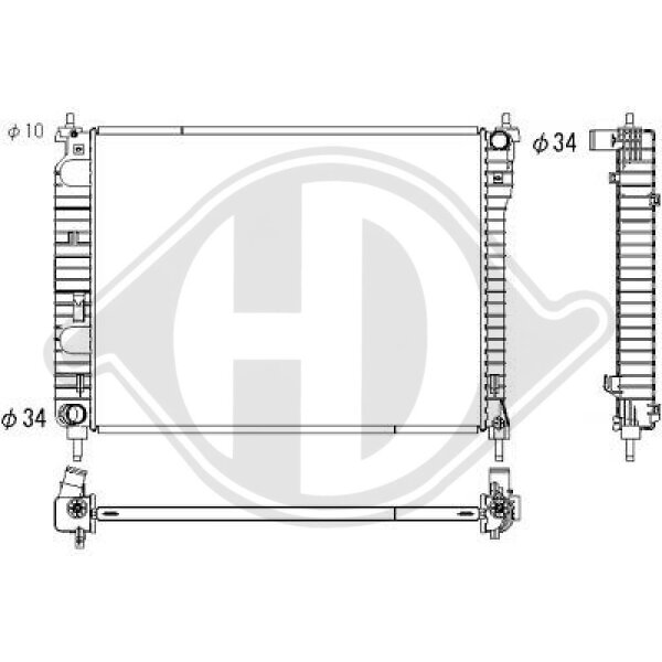 Kühler, Motorkühlung  für OPEL ANTARA A (L07)