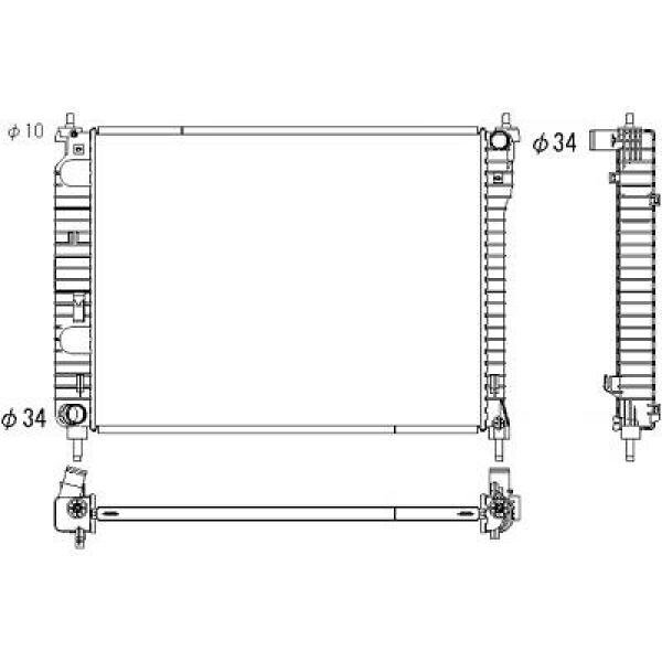 Kühler, Motorkühlung für OPEL ANTARA (L07)