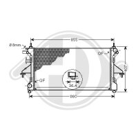 Kühler, Motorkühlung für FIAT DUCATO...