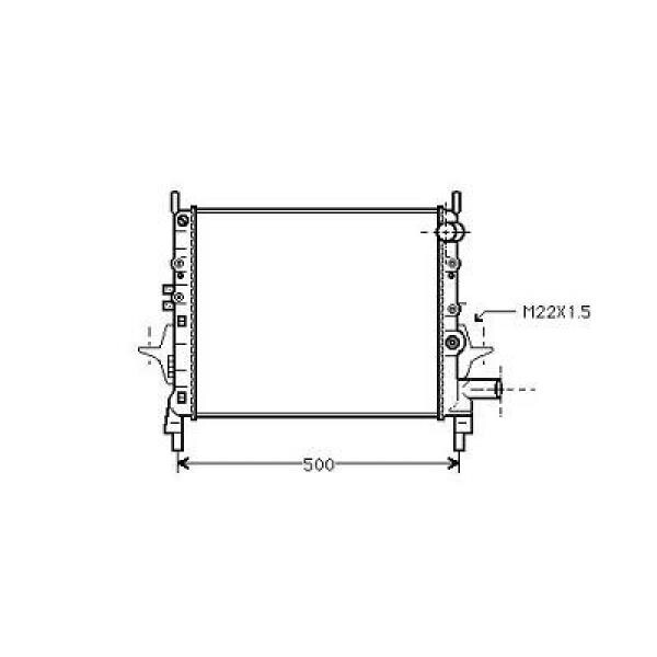 Kühler, Motorkühlung für RENAULT TWINGO I (C06_)