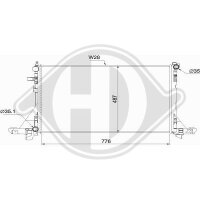 Kühler, Motorkühlung für OPEL MOVANO B Bus (X62)