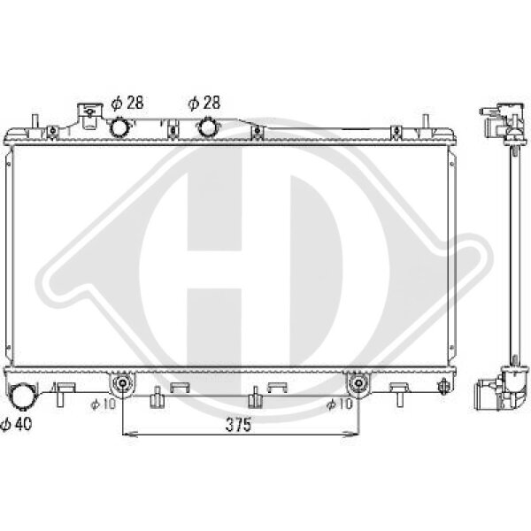 Kühler, Motorkühlung für SUBARU OUTBACK (BL, BP)
