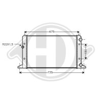 Kühler, Motorkühlung für VW GOLF IV (1J1)