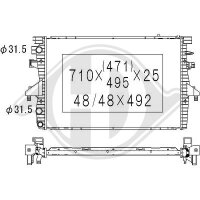 Kühler, Motorkühlung für VW MULTIVAN T5 (7HM, 7HN, 7HF, 7EF, 7EM, 7EN)