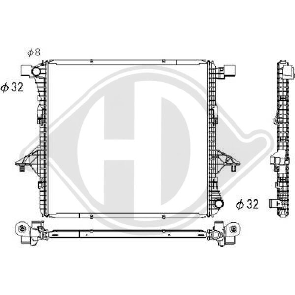 Kühler, Motorkühlung für VW AMAROK (2HA, 2HB, S1B, S6B, S7A, S7B)