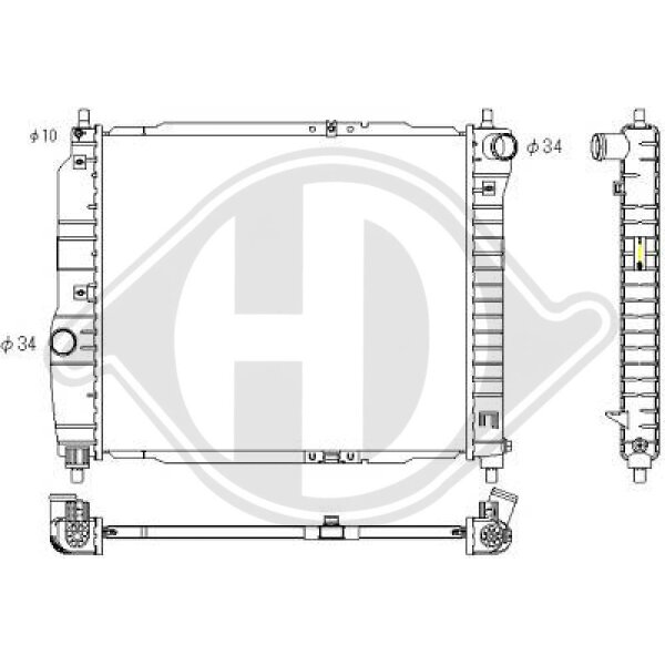 Kühler, Motorkühlung für DAEWOO KALOS (KLAS)