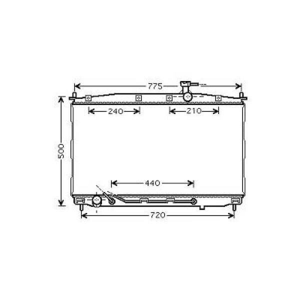 Kühler, Motorkühlung für HYUNDAI SANTA FÉ II (CM)