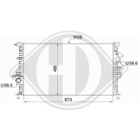 Kühler, Motorkühlung für FORD TOURNEO...