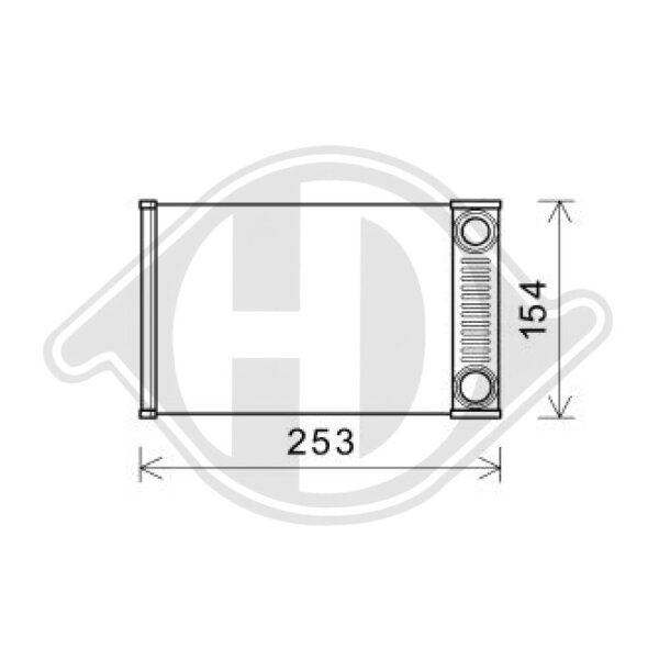 Wärmetauscher, Innenraumheizung für CHEVROLET AVEO Schrägheck (T300)