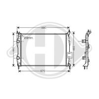 Kühler, Motorkühlung für NISSAN QASHQAI I...